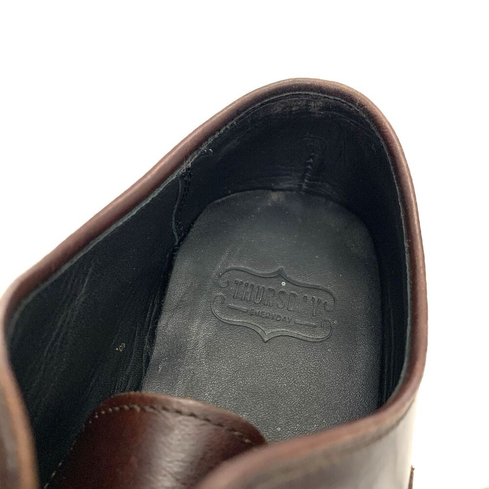 Thursday Boot Co. Oxford Brown Leather Cap Toe Oxford Dress Shoes Mens 6.5 - Picture 13 of 13